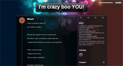 Desktop Screenshot of booyouimcrazy.tumblr.com