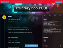 Tablet Screenshot of booyouimcrazy.tumblr.com
