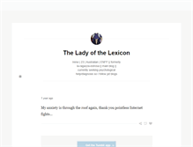 Tablet Screenshot of ladylexicon.tumblr.com