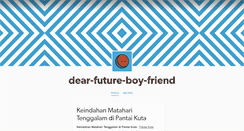 Desktop Screenshot of dear-future-boy-friend.tumblr.com