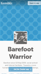 Mobile Screenshot of barefootwarrior.tumblr.com
