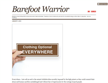 Tablet Screenshot of barefootwarrior.tumblr.com