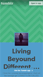 Mobile Screenshot of livebeyounddiffrent.tumblr.com