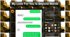Desktop Screenshot of myloveforyouisbeyondwords.tumblr.com