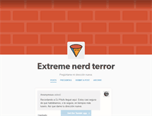 Tablet Screenshot of extremenerdterror.tumblr.com