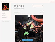 Tablet Screenshot of justice.tumblr.com