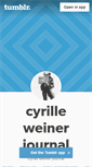 Mobile Screenshot of cyrilleweinerjournal.tumblr.com