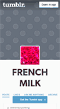 Mobile Screenshot of frenchmilk.tumblr.com