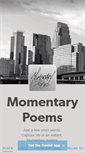 Mobile Screenshot of momentary-poems.tumblr.com