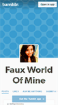 Mobile Screenshot of fauxworldofmine.tumblr.com