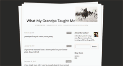 Desktop Screenshot of granpataughtme.tumblr.com