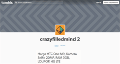 Desktop Screenshot of crazyfilledmind.tumblr.com