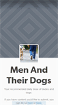 Mobile Screenshot of menandtheirdogs.tumblr.com