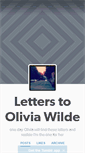 Mobile Screenshot of letterstooliviawilde.tumblr.com