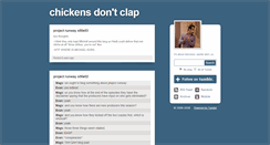 Desktop Screenshot of chickensdontclap.tumblr.com