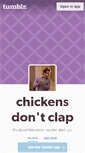 Mobile Screenshot of chickensdontclap.tumblr.com