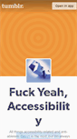 Mobile Screenshot of fuckyeahaccessibility.tumblr.com