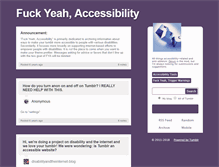 Tablet Screenshot of fuckyeahaccessibility.tumblr.com