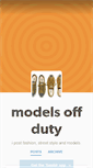 Mobile Screenshot of models-off-duty.tumblr.com