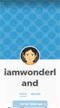 Mobile Screenshot of iamwonderland.tumblr.com