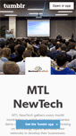Mobile Screenshot of mtlnewtech.tumblr.com