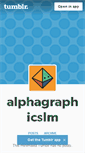 Mobile Screenshot of alphagraphicslm.tumblr.com