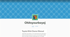 Desktop Screenshot of ohitsyourboyej.tumblr.com