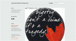 Desktop Screenshot of antieuclid.tumblr.com