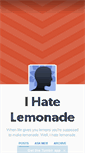 Mobile Screenshot of ihatelemonade.tumblr.com