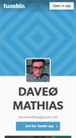 Mobile Screenshot of daveomathias.tumblr.com