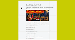 Desktop Screenshot of devilninjahacktool.tumblr.com