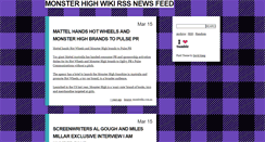 Desktop Screenshot of monsterhighwiki.tumblr.com