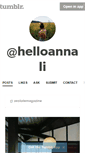 Mobile Screenshot of helloannali.tumblr.com