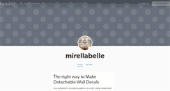 Desktop Screenshot of mirellabelle.tumblr.com