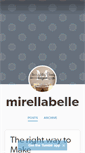 Mobile Screenshot of mirellabelle.tumblr.com