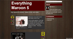 Desktop Screenshot of maroon5fans.tumblr.com