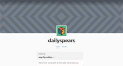 Desktop Screenshot of dailyspears.tumblr.com