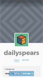 Mobile Screenshot of dailyspears.tumblr.com