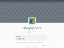 Tablet Screenshot of dailyspears.tumblr.com