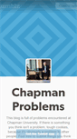 Mobile Screenshot of chapmanuniversityproblems.tumblr.com