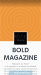 Mobile Screenshot of boldmagonline.tumblr.com