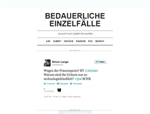 Tablet Screenshot of einzelfaelle.tumblr.com