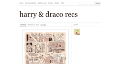 Desktop Screenshot of drarryrecs.tumblr.com