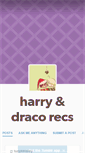 Mobile Screenshot of drarryrecs.tumblr.com