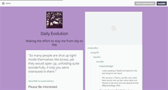 Desktop Screenshot of dailyevolution.tumblr.com