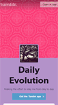 Mobile Screenshot of dailyevolution.tumblr.com