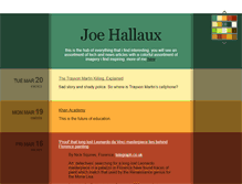 Tablet Screenshot of joehallaux.tumblr.com