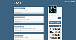 Desktop Screenshot of 45-33.tumblr.com