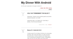 Desktop Screenshot of dinnerwithandroid.tumblr.com