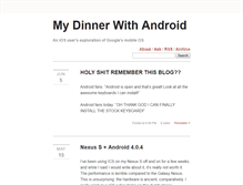 Tablet Screenshot of dinnerwithandroid.tumblr.com